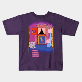 Happy Caravan purple Kids T-Shirt